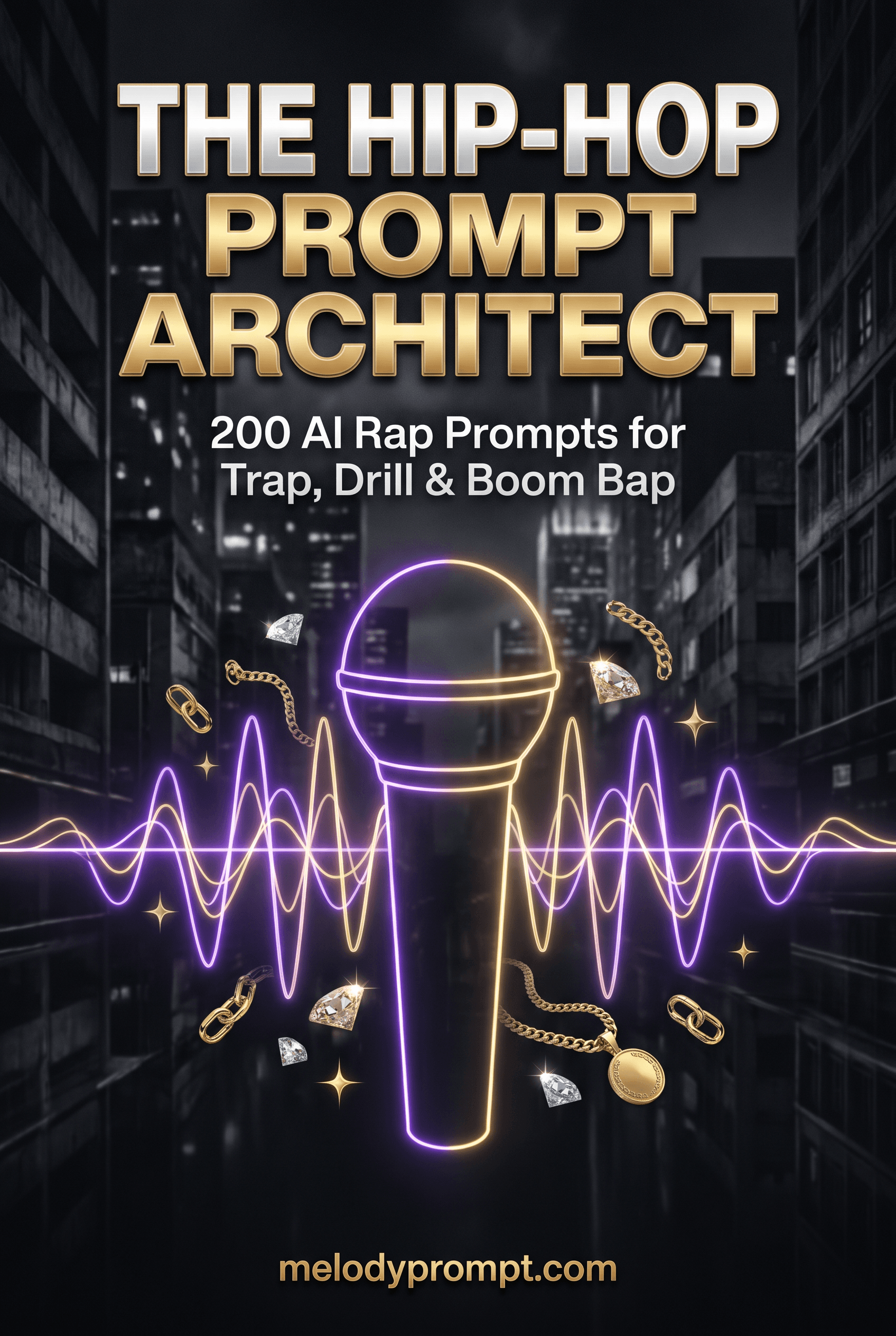 The Hip-Hop Prompt Architect — hip hop suno prompts ebook cover