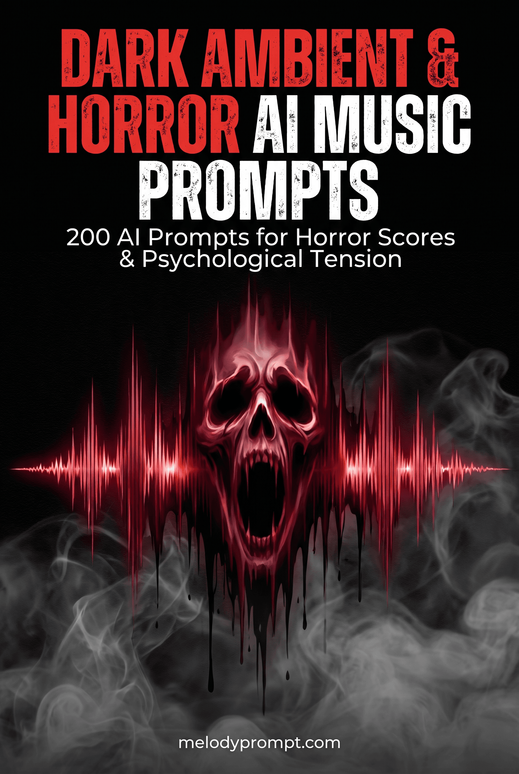 Dark Ambient & Horror AI Music Prompts — dark ambient suno prompts ebook cover